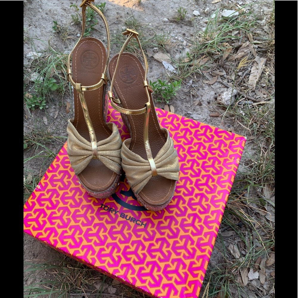 - Tory Burch gold shoes - Picture 2 of 10
